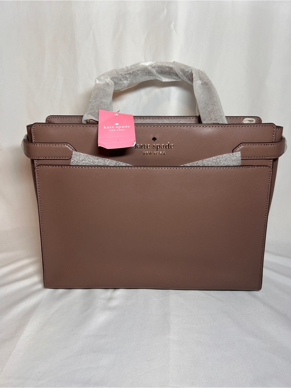 Kate Spade Staci Large Satchel Dusky Iris Leather Bag NWT